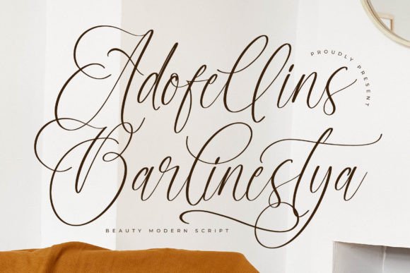 Adofellins Barlinestya Font Review for Branding