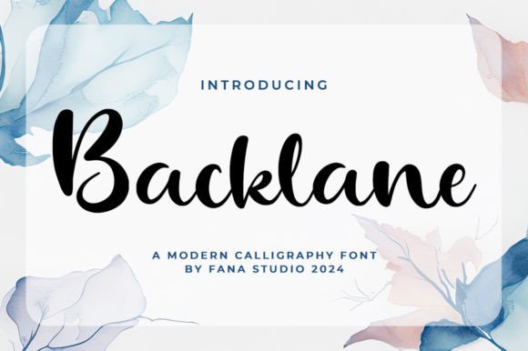 Backlane Script Font for Elegant Branding