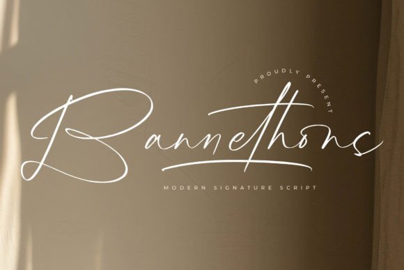 Bannethons: A Luxury Script Font for Modern Branding