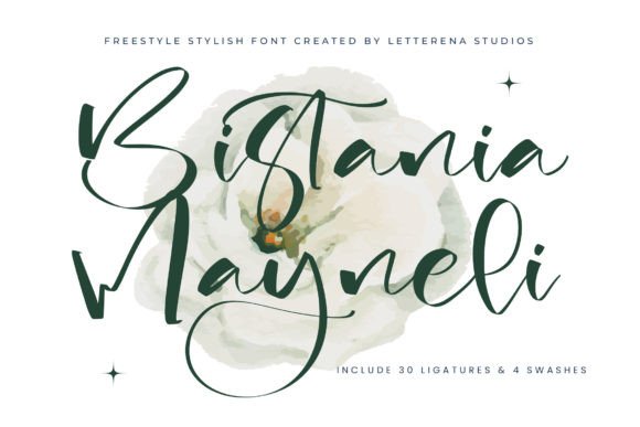 Bistania Mayneli Font for Modern Web Design
