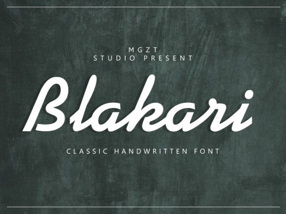 Blakari Font: Retro Script for Handmade Brands