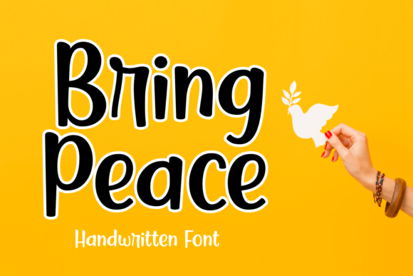 Bring Peace: A Whimsical Handwritten Font for Creative Brands