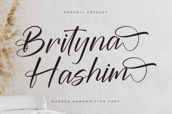 Brityna Hashim: A Luxury Script Font for Branding