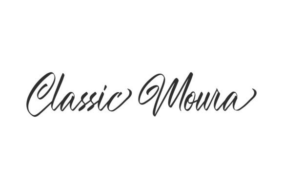 Classic Moura: A Script Typeface for Editorial Design