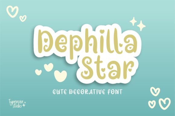 Dephilla Star Typeface for Joyful Web Design