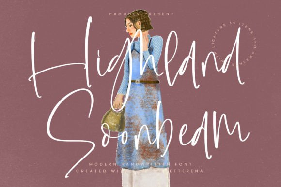 Highland Soonbeam: A Modern Script Font for Web Design