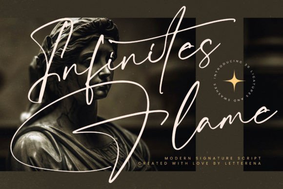 Infinites Flame Typeface for Elegant Branding