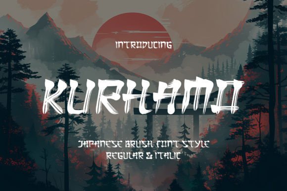 Kurhamo Brush Typeface for Elegant Branding