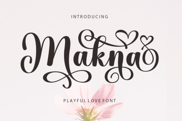 Makna: A Modern Script Font for Editorial Design