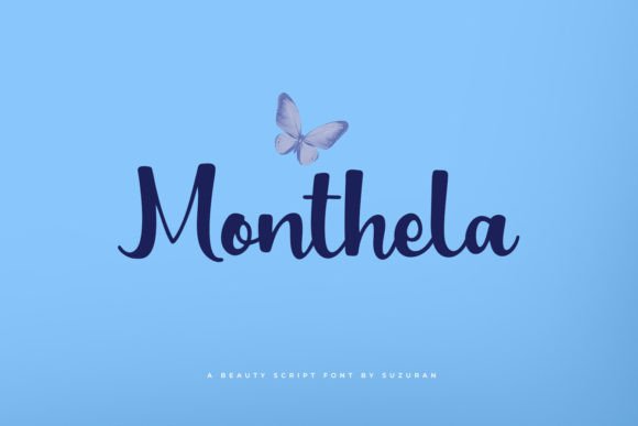 Monthela: A Script Handwritten Font for Bold Campaigns