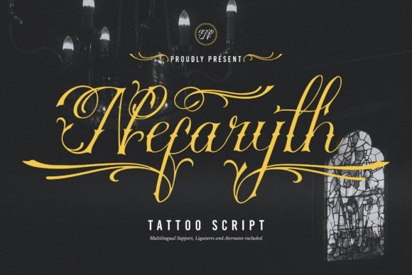 Nefaryth Font for Bold Campaign Visuals