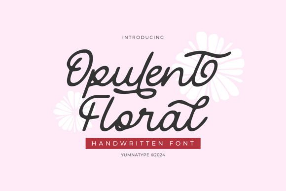 Opulent Floral: The Ultimate Script Font for Elegant Design