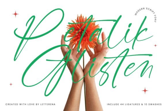 Petalik Glisten: A Luxury Script Font for Crafters