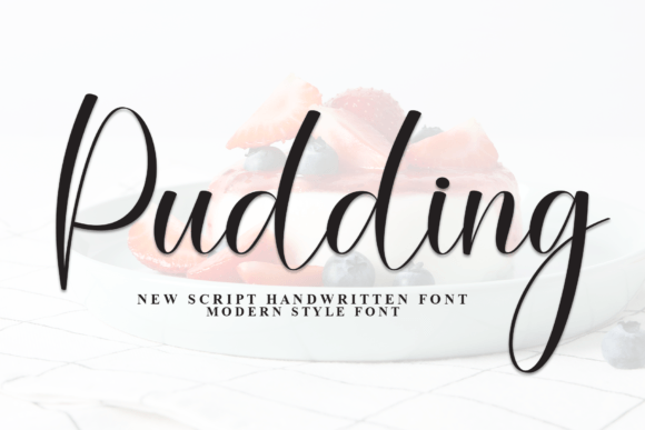 Pudding: The Elegant Script Font for Crafters