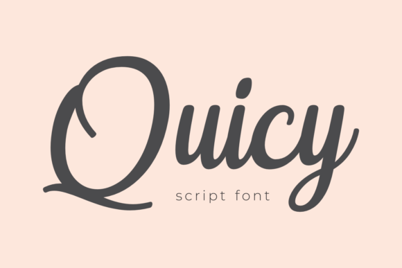 Quicy Typeface for Elegant Brand Identity