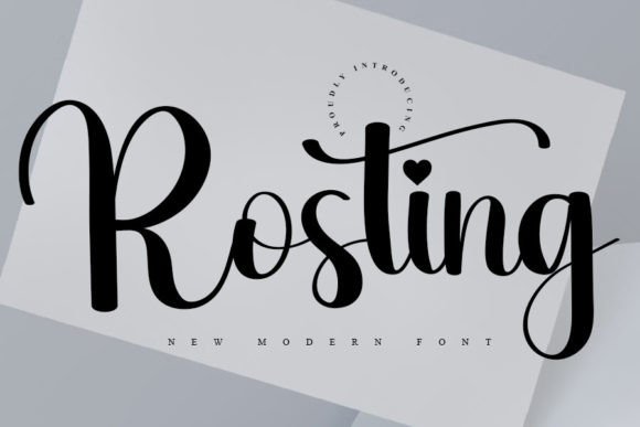 Rosting: The Elegant Script Font for Editorial Design