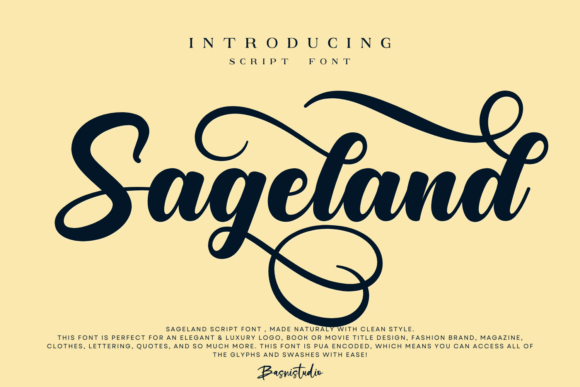 Sageland: The Elegant Script Font for Modern Brands