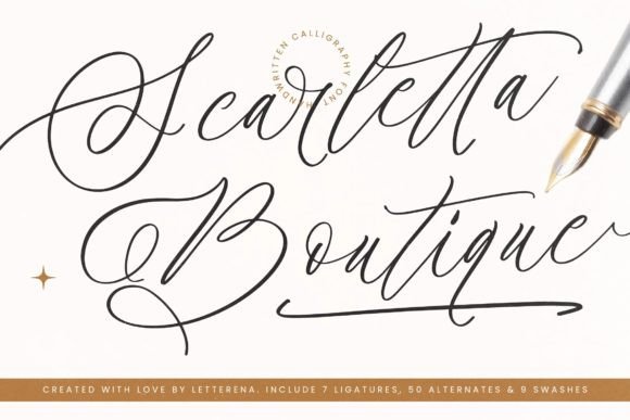 Scarletta Boutique Font for Elegant Branding