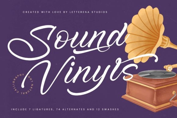 Sound Vinyls Typeface for Elegant Branding