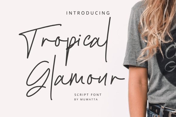 Tropical Glamour Font for Campaign Design
