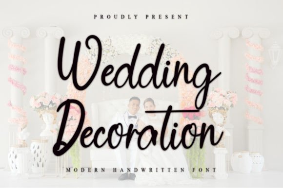 Wedding Decoration: A Stylish Script Font for Editorial Design