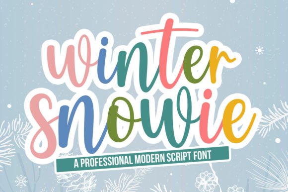 Winter Snowie Font Review for Modern Branding
