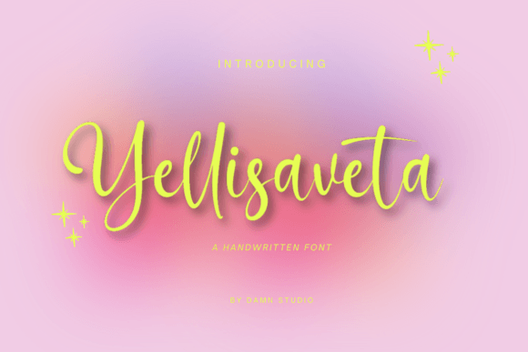 Yellisaveta: A Modern Script Font for Editorial Design