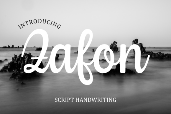 Zafon: A Magical Script Font for Elegant Editorial Design